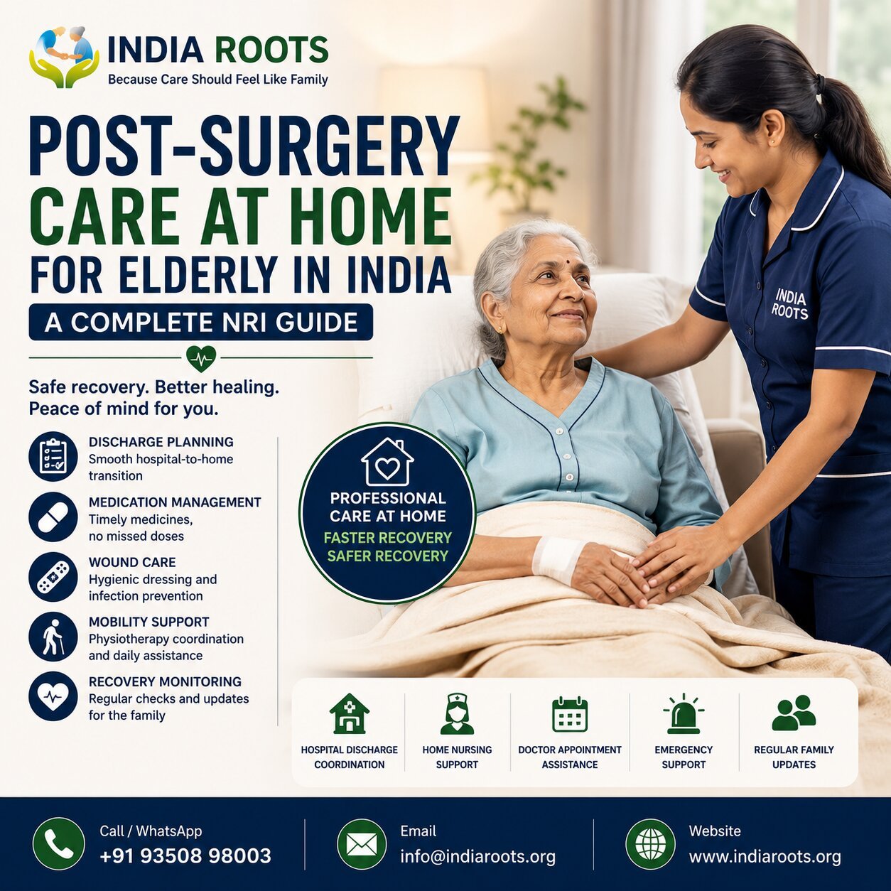 post surgery care at home elderly India