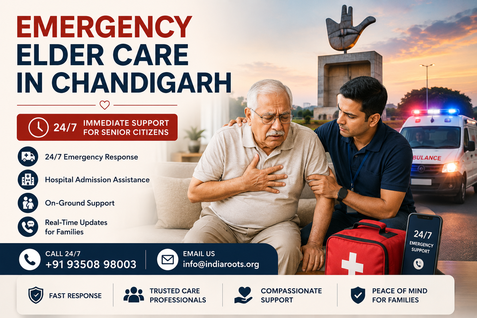 Emergency Elder Care in Chandigarh: Immediate 24/7 Support for Senior Citizens