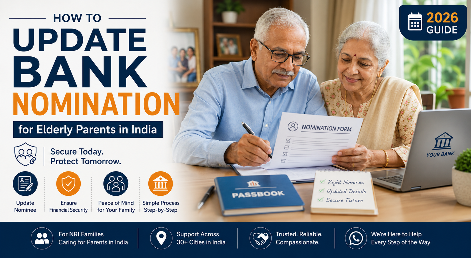 How to Update Bank Nomination for Elderly Parents in India (2026 Guide)