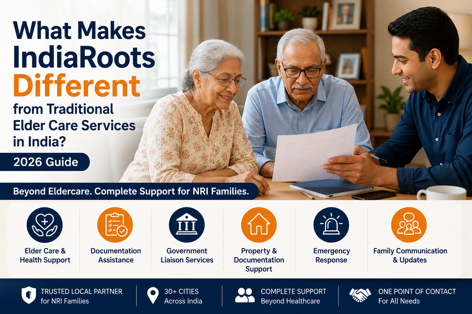 What Makes IndiaRoots Different from Traditional Elder Care Services in India