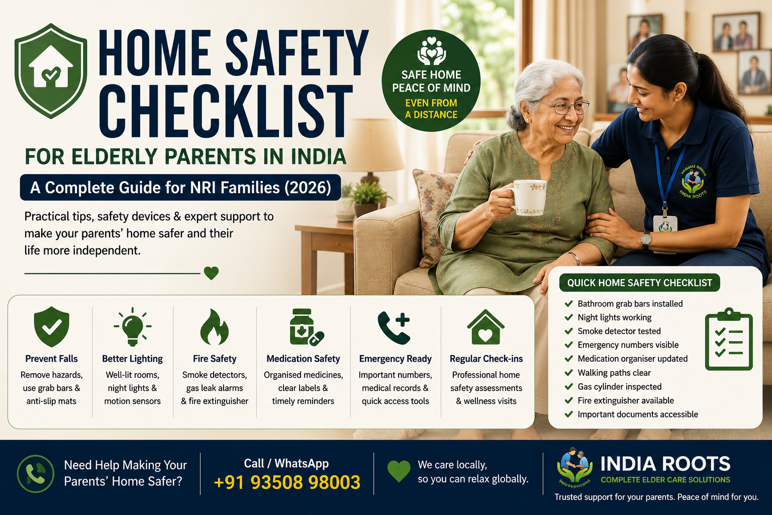 Home Safety Checklist for Elderly Parents in India